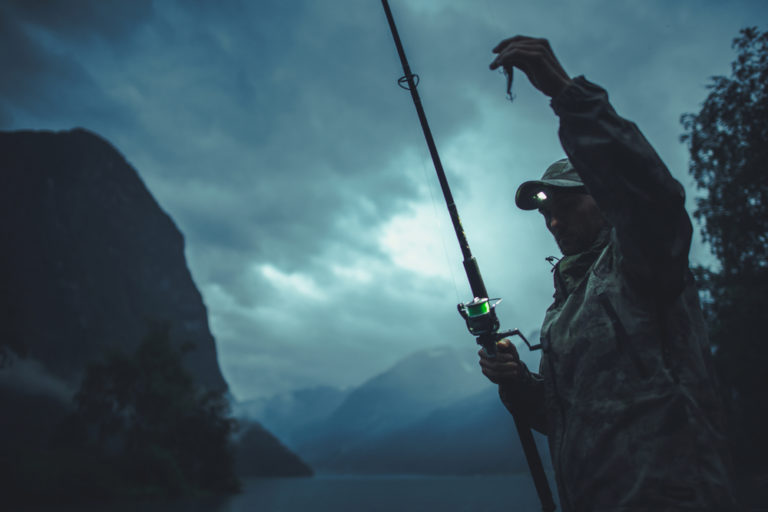 fishing in the dark definition
